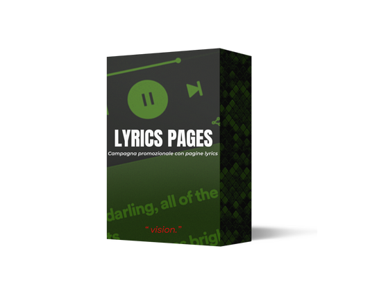 LYRICS PAGES PROMO - Campagna Promozionale con Pagine Lyrics
